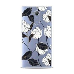 Lex Altern TPU Silicone Sony Xperia Case White Graphic Flowers