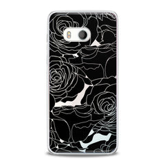 Lex Altern Black Graphic Roses HTC Case