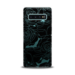 Lex Altern TPU Silicone Samsung Galaxy Case Black Graphic Roses