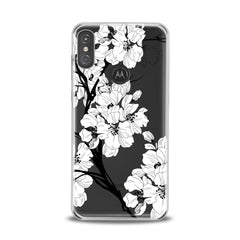 Lex Altern TPU Silicone Motorola Case White Blooming Tree