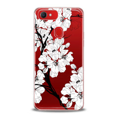 Lex Altern TPU Silicone Oppo Case White Blooming Tree