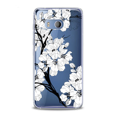 Lex Altern TPU Silicone HTC Case White Blooming Tree