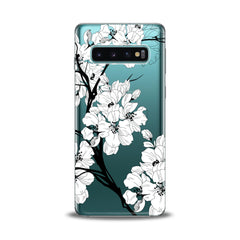 Lex Altern TPU Silicone Samsung Galaxy Case White Blooming Tree