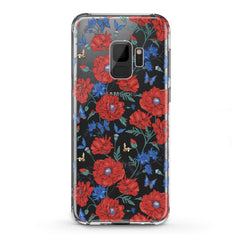 Lex Altern TPU Silicone Samsung Galaxy Case Red Wildflowers Bloom