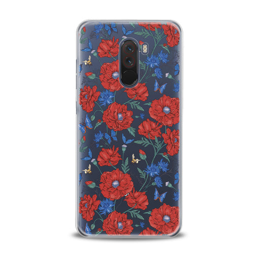 Lex Altern Red Wildflowers Bloom Xiaomi Redmi Mi Case