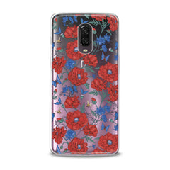 Lex Altern TPU Silicone OnePlus Case Red Wildflowers Bloom