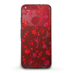 Lex Altern TPU Silicone Google Pixel Case Watercolor Red Blossom