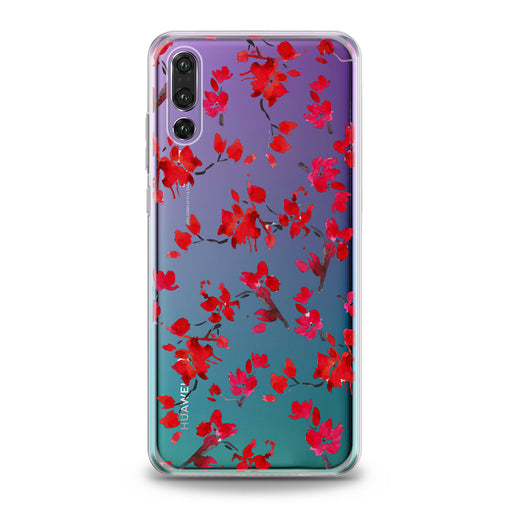 Lex Altern Watercolor Red Blossom Huawei Honor Case