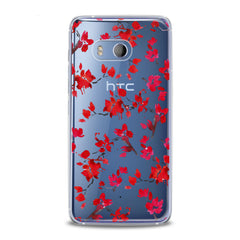 Lex Altern TPU Silicone HTC Case Watercolor Red Blossom