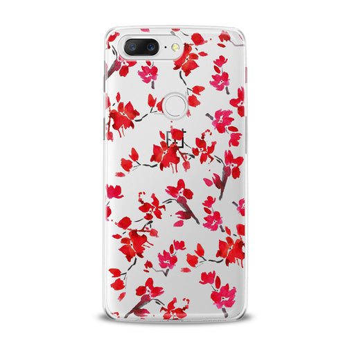 Lex Altern Watercolor Red Blossom OnePlus Case