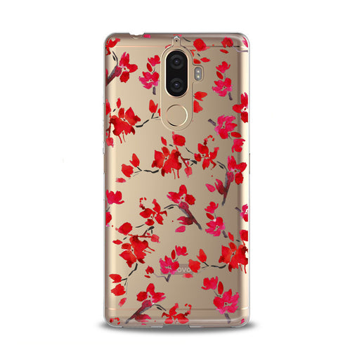 Lex Altern Watercolor Red Blossom Lenovo Case