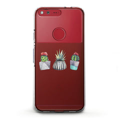 Lex Altern TPU Silicone Google Pixel Case Abstract Cactus