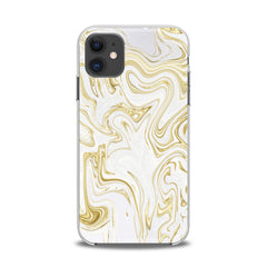 Lex Altern TPU Silicone iPhone Case Golden Oil Paint