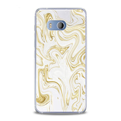 Lex Altern TPU Silicone HTC Case Golden Oil Paint