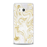 Lex Altern TPU Silicone HTC Case Golden Oil Paint