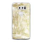 Lex Altern TPU Silicone LG Case Golden Paint Art