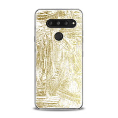 Lex Altern TPU Silicone LG Case Golden Paint Art