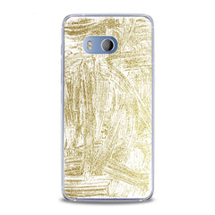 Lex Altern TPU Silicone HTC Case Golden Paint Art