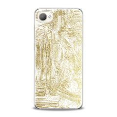 Lex Altern TPU Silicone HTC Case Golden Paint Art
