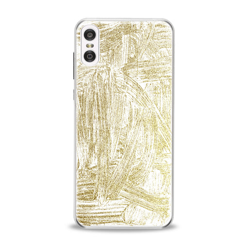 Lex Altern TPU Silicone Motorola Case Golden Paint Art