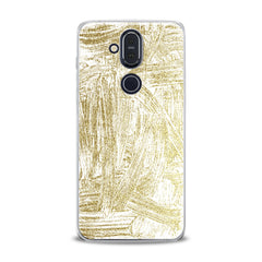 Lex Altern TPU Silicone Nokia Case Golden Paint Art