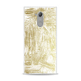 Lex Altern TPU Silicone Sony Xperia Case Golden Paint Art