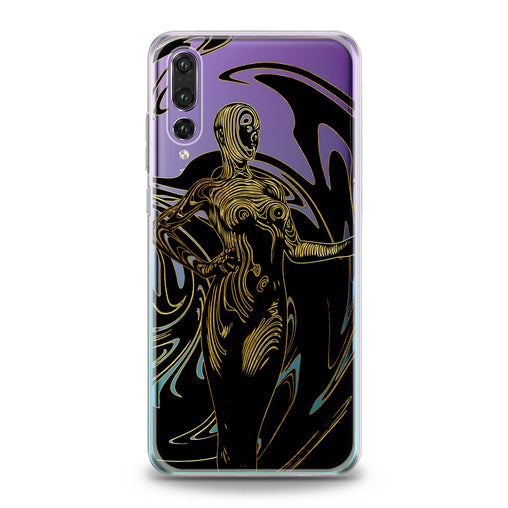 Lex Altern TPU Silicone Huawei Honor Case Abstract Female Statue