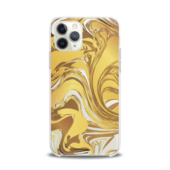 Lex Altern TPU Silicone iPhone Case Golden Abstract Paint