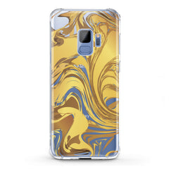 Lex Altern TPU Silicone Samsung Galaxy Case Golden Abstract Paint