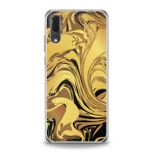 Lex Altern TPU Silicone Huawei Honor Case Golden Abstract Paint