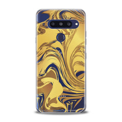 Lex Altern TPU Silicone LG Case Golden Abstract Paint