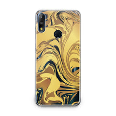 Lex Altern TPU Silicone Asus Zenfone Case Golden Abstract Paint
