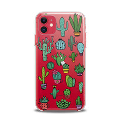 Lex Altern TPU Silicone iPhone Case Green Cactus