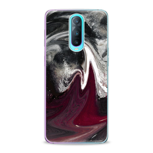 Lex Altern TPU Silicone Oppo Case Red Colorful Abstraction
