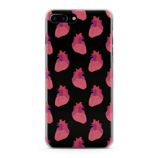 Lex Altern Red Heart Pattern Phone Case for your iPhone & Android phone.