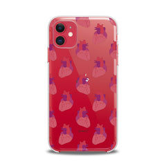 Lex Altern TPU Silicone iPhone Case Red Heart Pattern