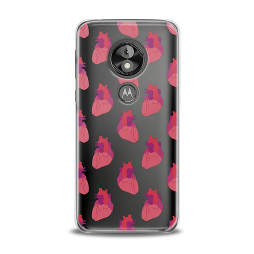 Lex Altern Red Heart Pattern Motorola Case
