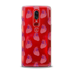 Lex Altern TPU Silicone OnePlus Case Red Heart Pattern