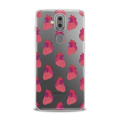 Lex Altern TPU Silicone Phone Case Red Heart Pattern