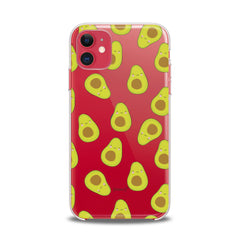 Lex Altern TPU Silicone iPhone Case Kawaii Avocado Pattern