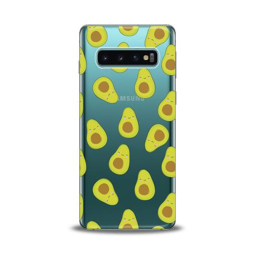 Lex Altern Kawaii Avocado Pattern Samsung Galaxy Case