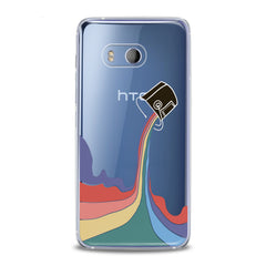 Lex Altern TPU Silicone HTC Case Rainbow Paint