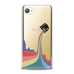 Lex Altern TPU Silicone HTC Case Rainbow Paint