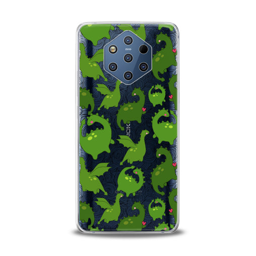 Lex Altern Kawaii Green Dinosaurs Nokia Case