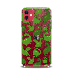 Lex Altern TPU Silicone iPhone Case Kawaii Green Dinosaurs