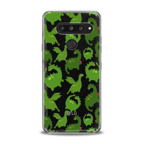 Lex Altern Kawaii Green Dinosaurs LG Case