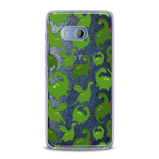 Lex Altern Kawaii Green Dinosaurs HTC Case