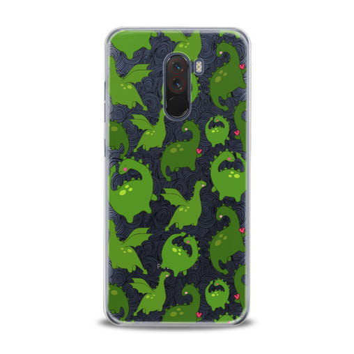 Lex Altern Kawaii Green Dinosaurs Xiaomi Redmi Mi Case