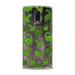 Lex Altern TPU Silicone OnePlus Case Kawaii Green Dinosaurs