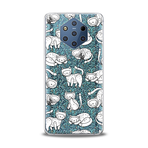 Lex Altern White Drawing Cats Nokia Case